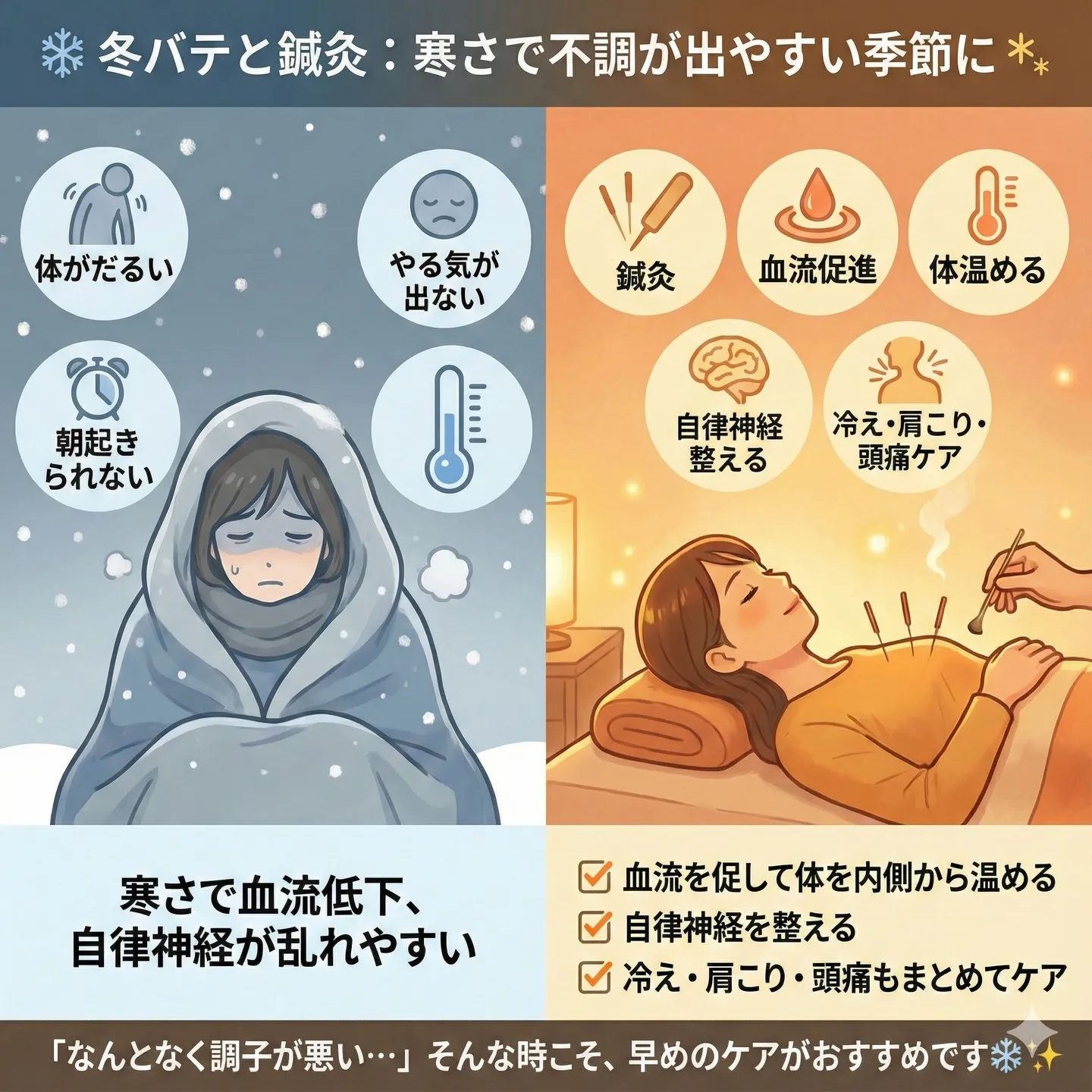 ❄️冬バテと鍼灸