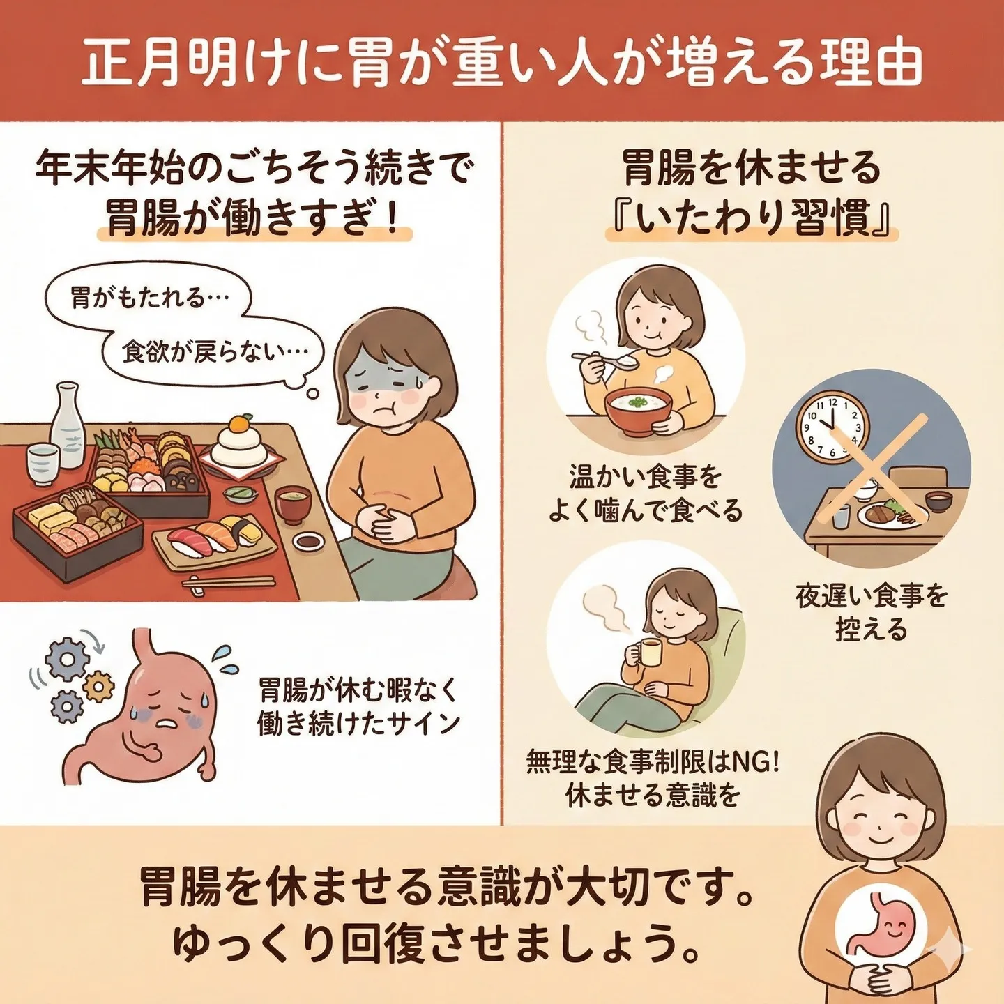 内臓を休ませることも体調管理のひとつ